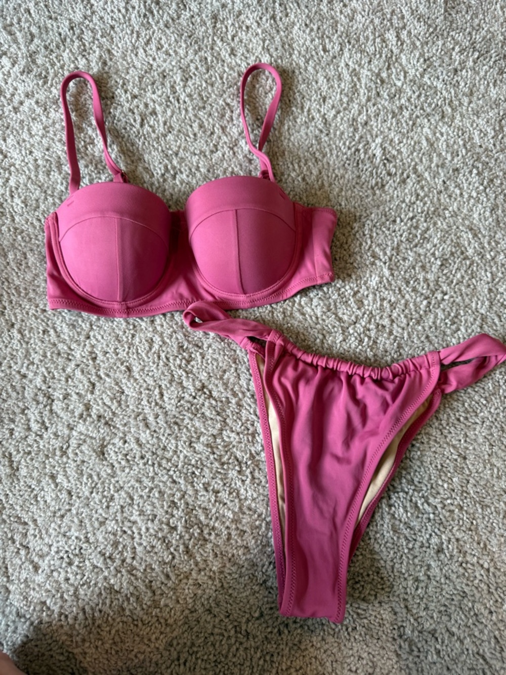 Shade & Shore Mauve Padded Bikini Set